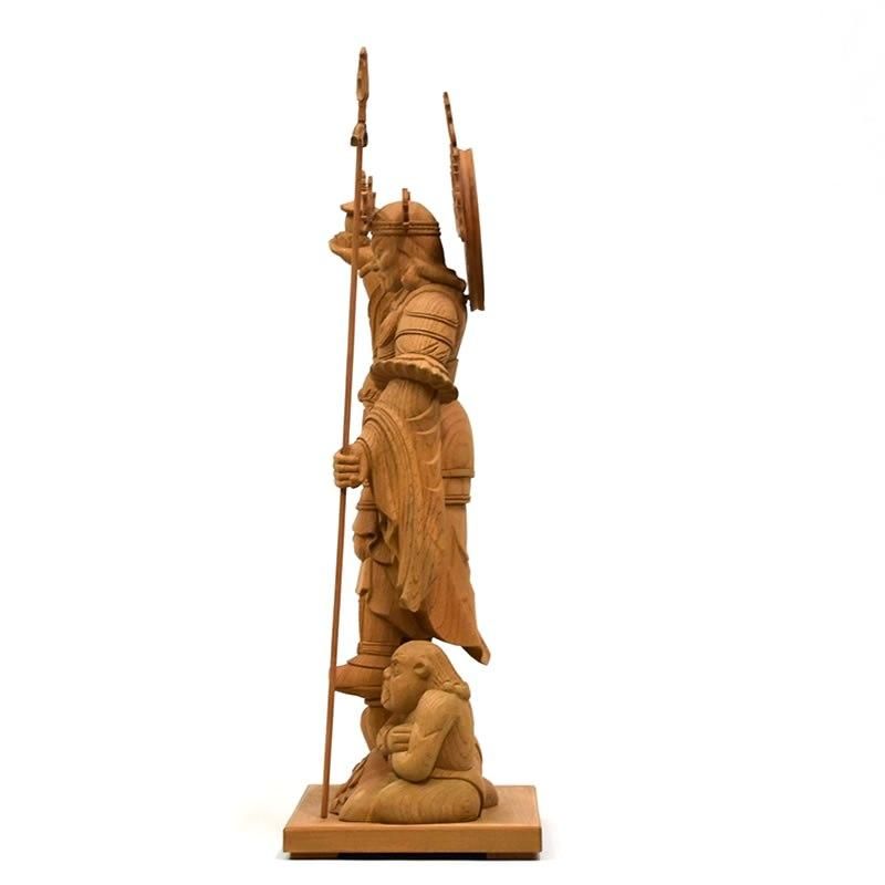 欅東寺（教王護国寺）形毘沙門天（多聞天）像 総高48㎝