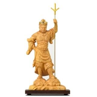 【 携行仏　毘沙門天/多聞天 】　有機練製　明治～昭和初期　　K0917C 携行仏 毘沙門天/多聞天 】 有機練製 明治～昭和初期 K0917C