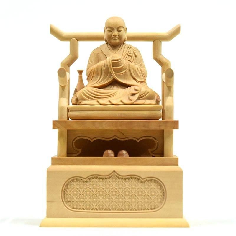 中国美術 黄楊木 柘植 刻 如意 仏教 法具 全長20.5cm(K-HA493) Amazon｜木彫り仏像 迦葉・阿難 尊者【菩薩像】ツゲ 柘植 黄楊