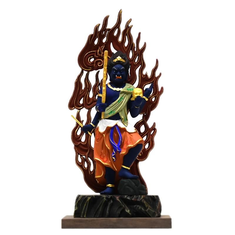 お盆お彼岸大特価中◆極彩色 烏枢沙摩明王8寸立◆五大明王の一人 高さ：約57cm m43143327676_1.jpg?1695350819