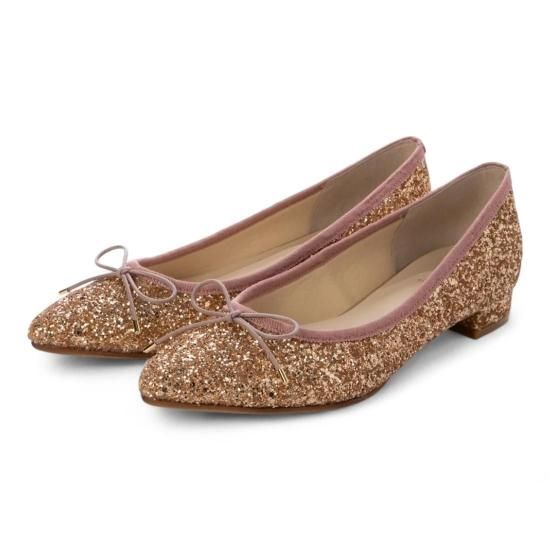 Pretty Ballerinas☆装飾リボン付ポインテッド トゥ ミュール jupery| ポインテッドトゥがオシャレでかわいいリボンパンプス