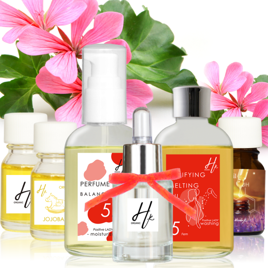 Organic Skin Care ラグジュアリーセットwith Organic Perfume No.5 Fem