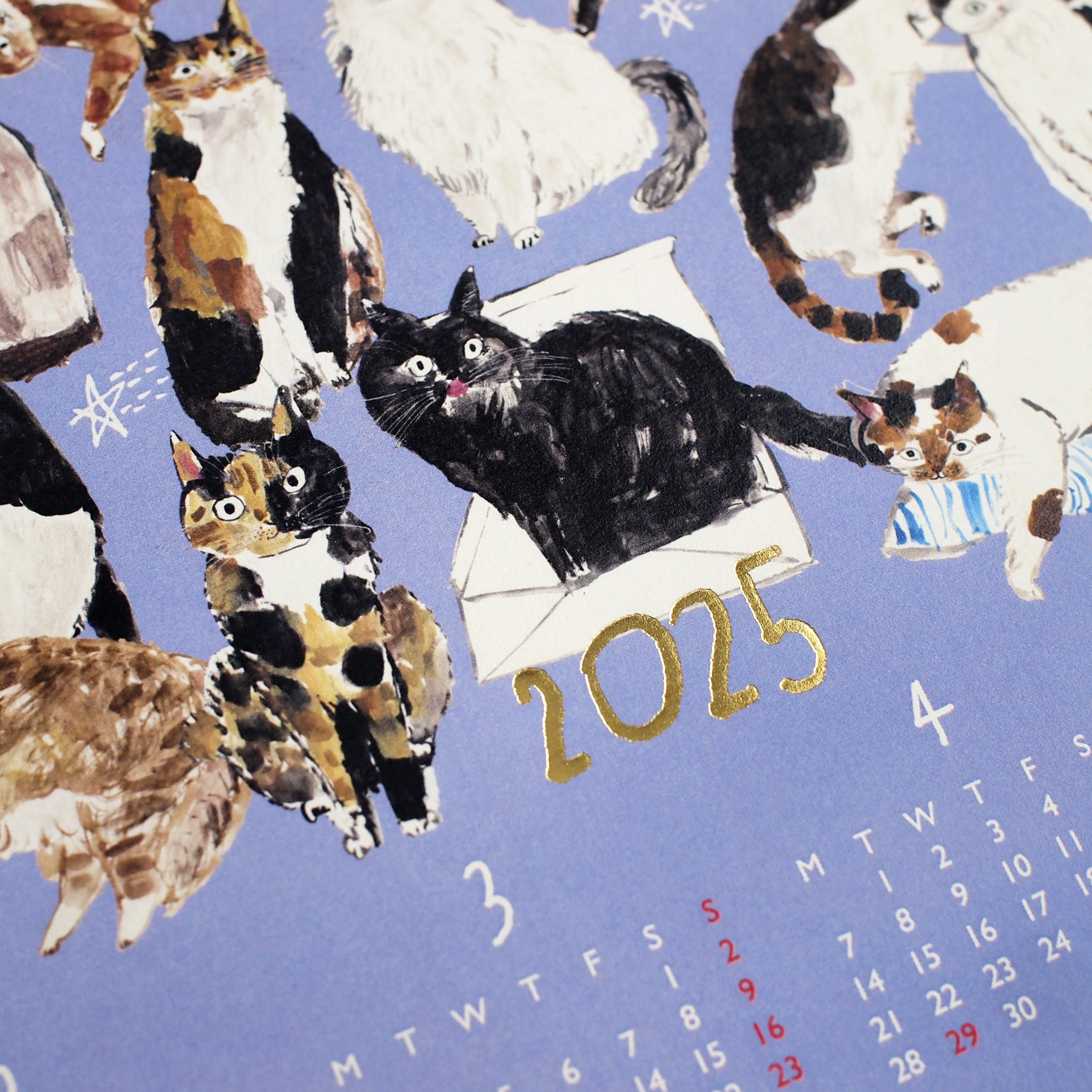 完売！再販なし】2025年 ポスターカレンダー「うちの猫博vol.9