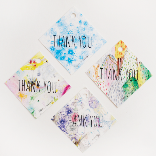 THANK YOUタグ｢ひし型タイプ｣ - Papermessaage