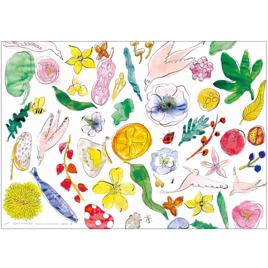 イラスト柄a4包装紙 花set Paper Message オンラインショップ イラスト柄a4包装紙 花set Paper Message オンラインショップ