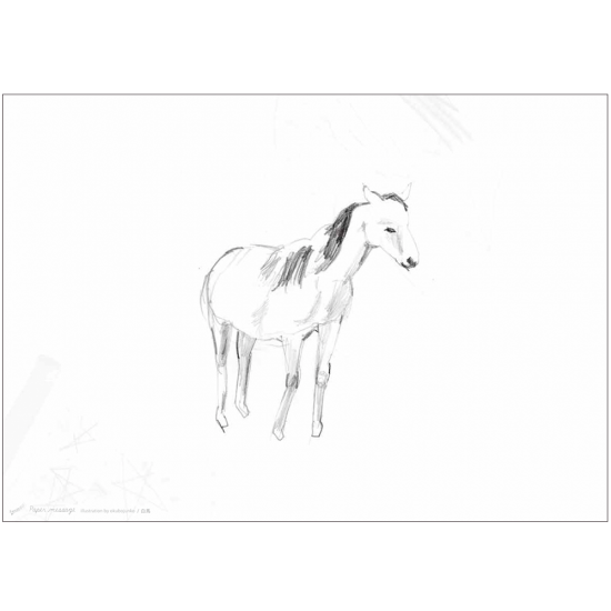 イラスト柄a4包装紙 馬set Paper Message オンラインショップ イラスト柄a4包装紙 馬set Paper Message オンラインショップ