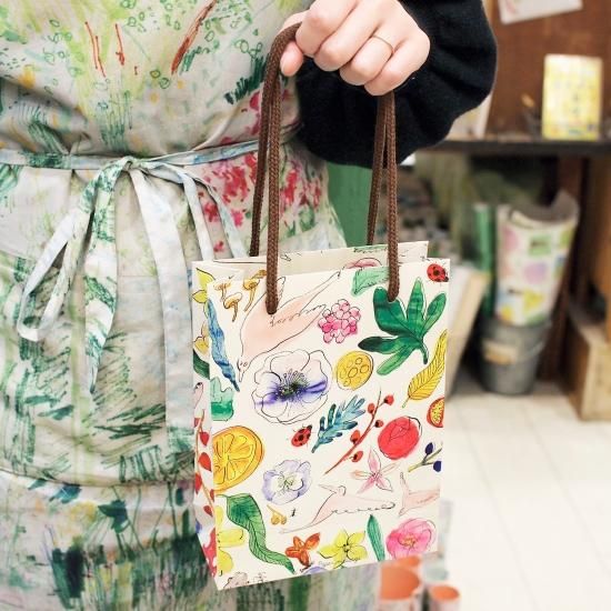 イラスト柄紙袋「森の花」 - Papermessaage