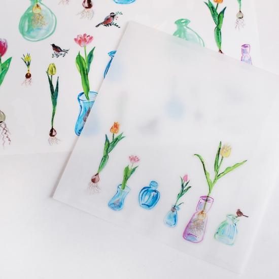 透明シール 水栽培の花 Paper Message オンラインショップ 透明シール 水栽培の花 Paper Message オンラインショップ