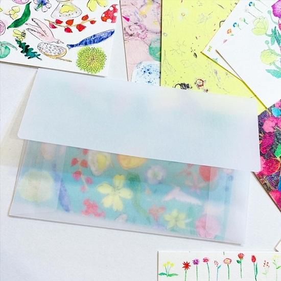名刺サイズカードセット「花」 - Papermessaage