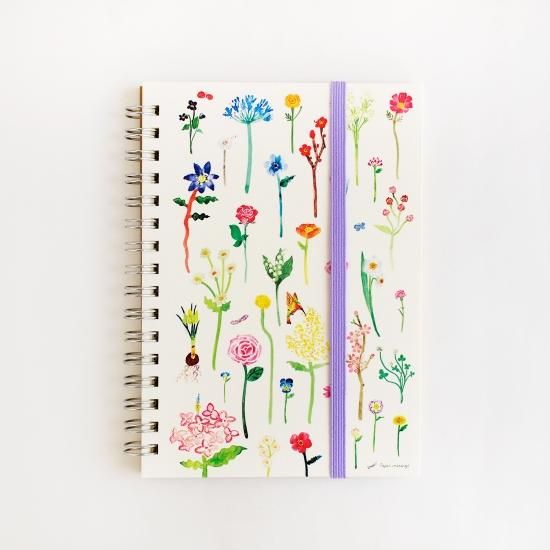 A6リングノート 花の図鑑 Papermessaage A6リングノート 花の図鑑 Papermessaage