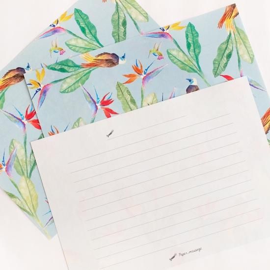 レターセット「極楽鳥花」 - Papermessaage