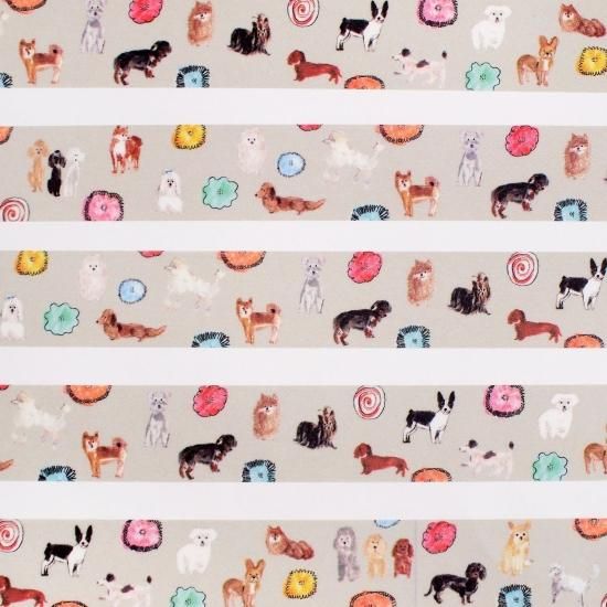 海外 PETテープ マスキングテープ 犬と花火 海外 PETテープ マスキングテープ 犬と花火