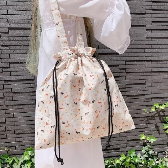 2405-25 ミニチュア巾着トートサシェ 香り袋 赤いハワイアン ホヌ 2405-25 ミニチュア巾着トートサシェ 香り袋 赤いハワイアン