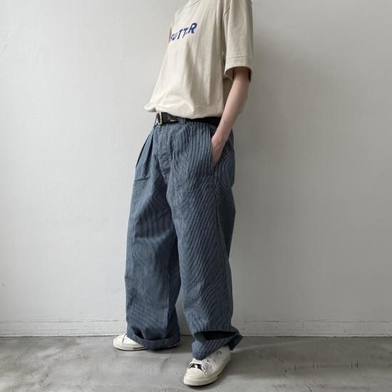 OUTIL Pantalon Savas[Indigo Stripe]