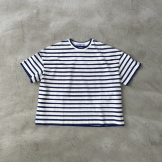 R&D.M.Co- <br>BORDER KNIT & SEW T-SHIRT BLUE<img class='new_mark_img2' src='https://img.shop-pro.jp/img/new/icons64.gif' style='border:none;display:inline;margin:0px;padding:0px;width:auto;' />