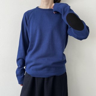 R&D.M.Co- <br> C/ CA ELBOW PATCH PULL OVER / Blue<img class='new_mark_img2' src='https://img.shop-pro.jp/img/new/icons64.gif' style='border:none;display:inline;margin:0px;padding:0px;width:auto;' />
