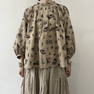 R&D.M.Co-<br> WHERE IS MY DOG? BACK BUTTON SMOCK / Beige<img class='new_mark_img2' src='https://img.shop-pro.jp/img/new/icons64.gif' style='border:none;display:inline;margin:0px;padding:0px;width:auto;' />