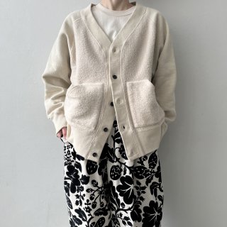 R&D.M.Co-<br> COMPACT ΢ V NECK CARDAIGAN / IVORY