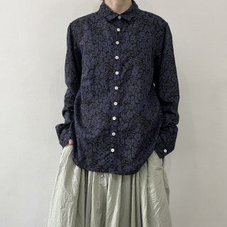 R&D.M.Co- C/L W.B SMALL COLLAR SHIRT / Navy