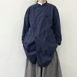 HTS <br> STAND COLLAR DOUBLE BREAST JACKET / Navy