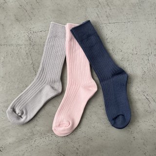 TOUJOURS<br>Fine Cotton Rib Socks