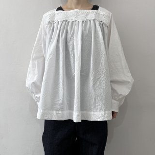 TOUJOURS<br>Lace Smock Shirt
