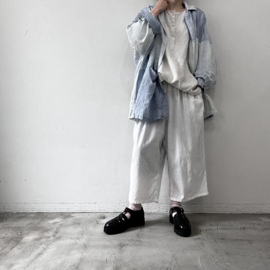 R&D.M.Co- GARMENT DYE GUM PANTS / White - +ING MARKET R&D.M.Co- GARMENT DYE GUM PANTS / White - +ING MARKET
