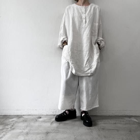 R&D.M.Co- GARMENT DYE GUM PANTS / White - +ING MARKET R&D.M.Co- GARMENT DYE GUM PANTS / White - +ING MARKET