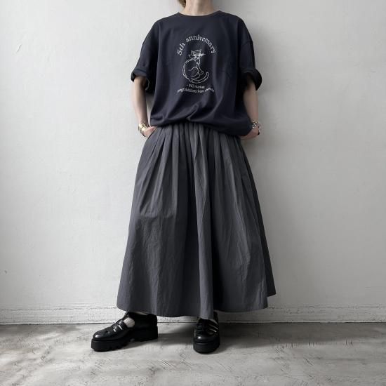 chimala 5TH ANNIVERSARY CAT TEE / Charcoal - ＋ING MARKET