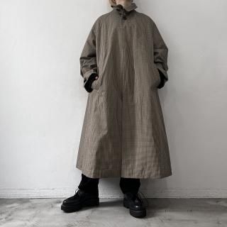 DE CHINE LOGWOOD B Y-PLEATED WRAP CLOTH(M Navy): Vintage