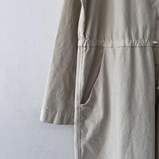 ALBUM DI FAMIGLIA OVERSIZED COLLAR JUMPSUIT V / OFF WHITE - ＋ING