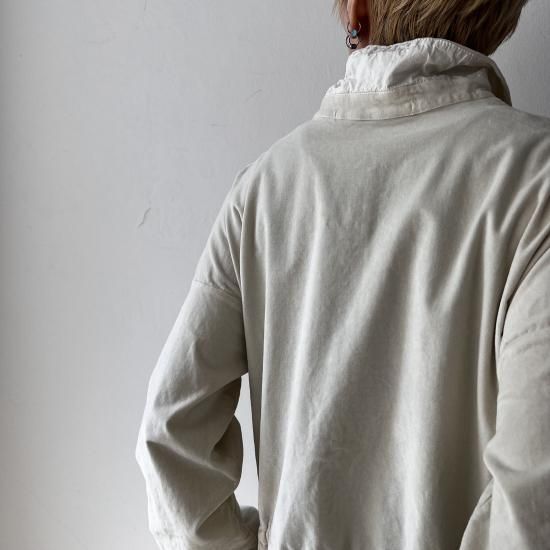 ALBUM DI FAMIGLIA OVERSIZED COLLAR JUMPSUIT V / OFF WHITE - ＋ING