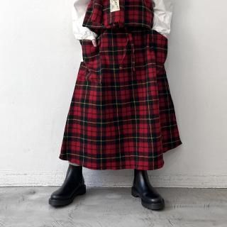 R&D.M.Co- WOOL TARTAN CHECK STRING SKIRT <img class='new_mark_img2' src='https://img.shop-pro.jp/img/new/icons64.gif' style='border:none;display:inline;margin:0px;padding:0px;width:auto;' />