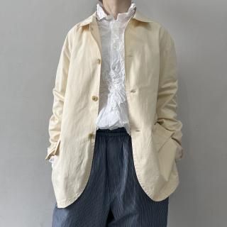 Vas-y Lentement  SIDE VENTS REGULAR COLLAR JACKET / Natural
