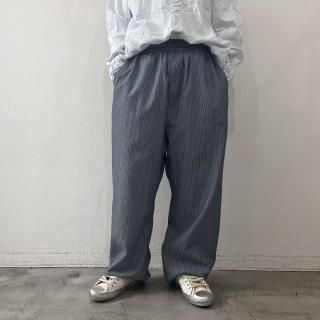 Vas-y Lentement EASY PANTS / Navy White Mini Stripe