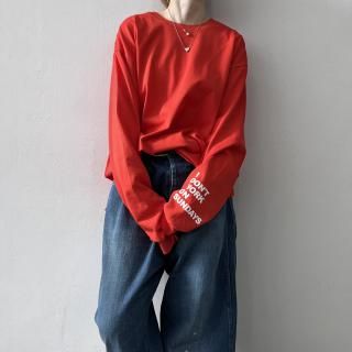 VENT &LOOP <br> DAILY L / S TEE / Tomato