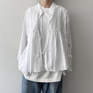 TOUJOURS<br> Rabari Jacket / White Stripe<img class='new_mark_img2' src='https://img.shop-pro.jp/img/new/icons64.gif' style='border:none;display:inline;margin:0px;padding:0px;width:auto;' />