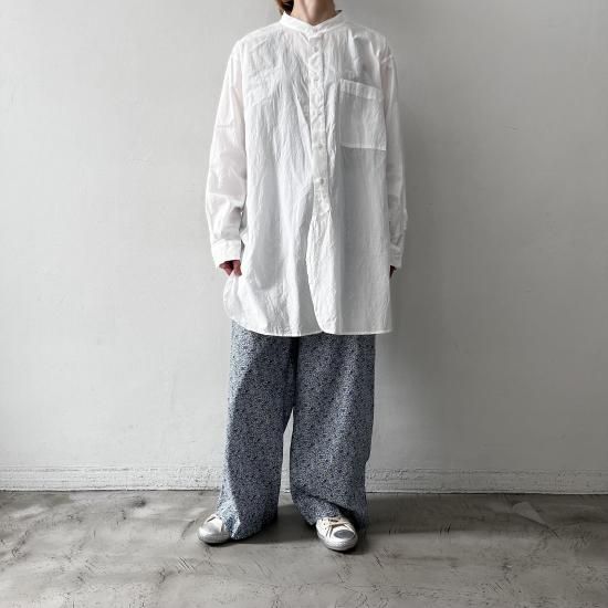 TOUJOURS Classic Band Collar Shirt - ＋ING MARKET