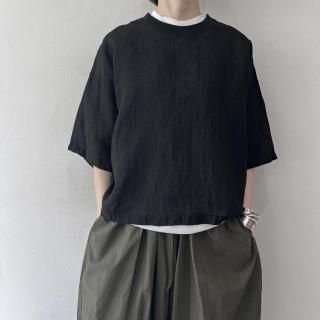 R&D.M.Co-<br> LINEN HEMP DOCKING T-SHIRT / Black<img class='new_mark_img2' src='https://img.shop-pro.jp/img/new/icons64.gif' style='border:none;display:inline;margin:0px;padding:0px;width:auto;' />