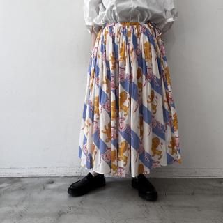 R&D.M.Co- <br> COTTON ROYAL LION GATHER SKIRT 