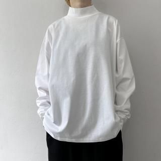 ALWEL MOCK NECK PO SHIRTS / Optic White