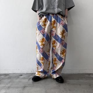 R&D.M.Co- <br> COTTON LAWN ROYAL LION RELAX GUM PANTS