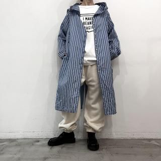 R&D.M.Co- <br> LONG HOODIE COAT / Blue  White<img class='new_mark_img2' src='https://img.shop-pro.jp/img/new/icons64.gif' style='border:none;display:inline;margin:0px;padding:0px;width:auto;' />
