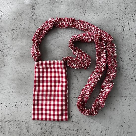R&D.M.o-☆GINGHAM CHECK DRAWSTRING BAG2点 R&D.M(オールドマンズテーラー) GINGHAM CHECK DRAWSTRING BAG