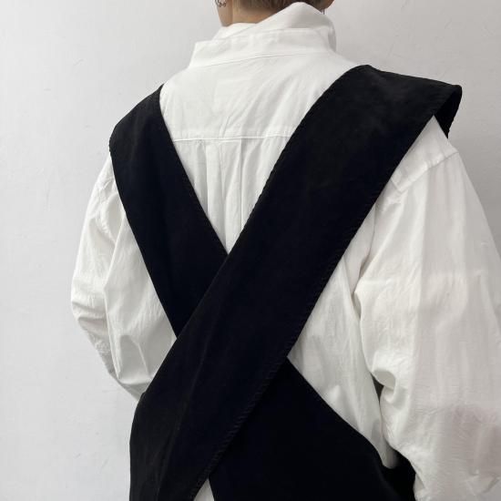 トップス TOUJOURS Back Cross Work Vest TOUJOURS公式通販 トゥジュ―正規取扱店 TOUJOURS/Back Cross
