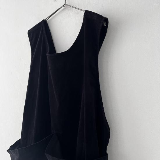TOUJOURS Back Cross Work Vest / Midnight - ＋ING MARKET