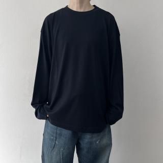 TOUJOURS Crew Neck Big Pullover / Navy