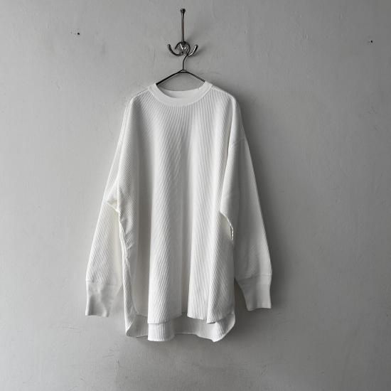 トゥジューtoujours Loose Fit UndershirtワッフルT WOMEN'S】TOUJOURS（トゥジュー）“Loose Fit Undershirt -WAFFLE