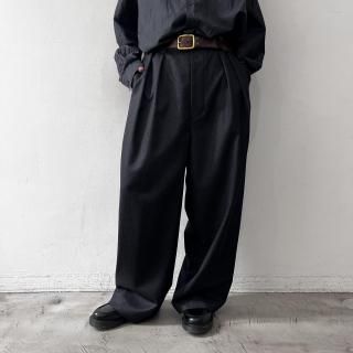 TOUJOURS<br> 2 In-Pleat Baggy Pants 