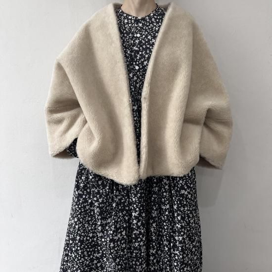 トゥジューtoujoursBOA Shawl Jacket WOMEN'S】TOUJOURS（トゥジュー